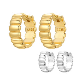 Orstarry S925 Sterling Silver 18k Gold Modern Square Earrings Hoop Earrings For Women Jewelry Origin