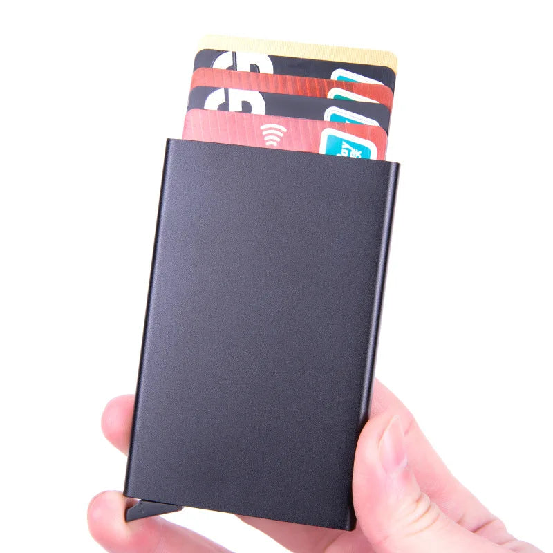 Slim Metal RFID Wallet | Minimalist Card Holder for Men and Women alternate view