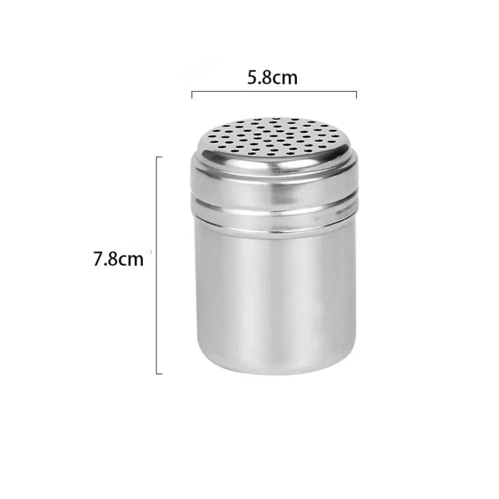 Multi-purpose Stainless Steel Seasoning Jar Salt Sugar Bottle Rotating Cover Spice Pepper Shaker Spice Jar Kitchen Gadgets