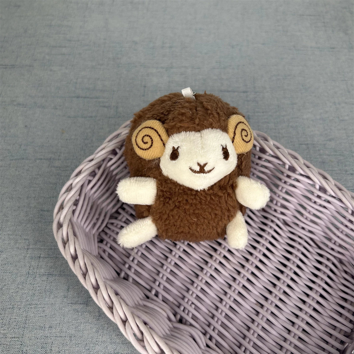 Cute Plush Sheep Keychain Soft Lamb Doll Pendant Backpack Charm Lovely Animal Hangi additional angle