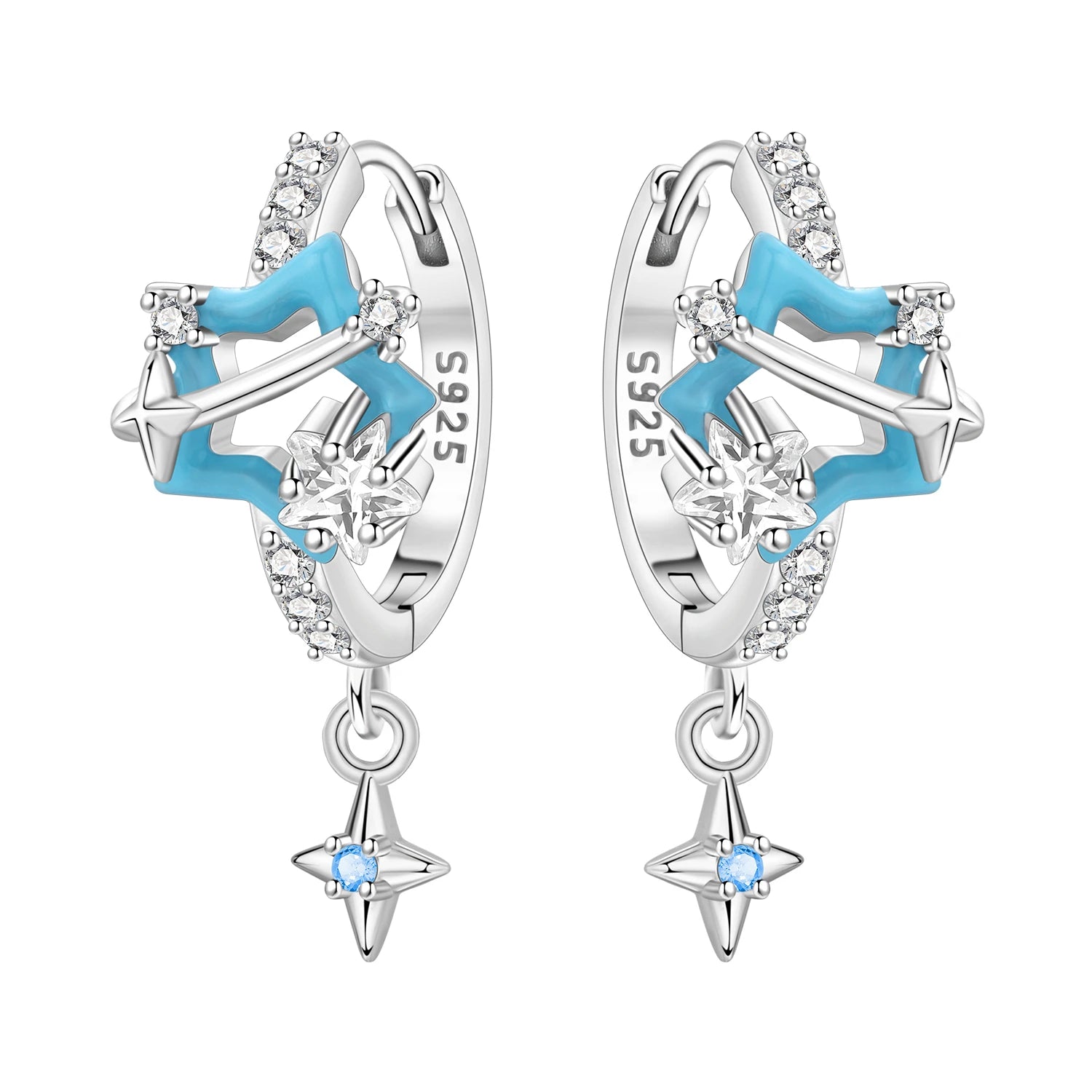 PANPOKI 925 Sterling Silver Cupid Arrow Love Earring Original Jewelry Drop Earrings Wome detail view