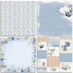 Flower 24 Sheets Craft Paper Pads | Cutting Dies Art Background for Origami Scrapbooki close-up view