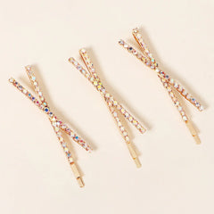 Fashion Bridal Barrettes Clear Crystal Women Hair Ornaments Hair Pins Women Hair Clips Bridal Hair Jewelry Accessories