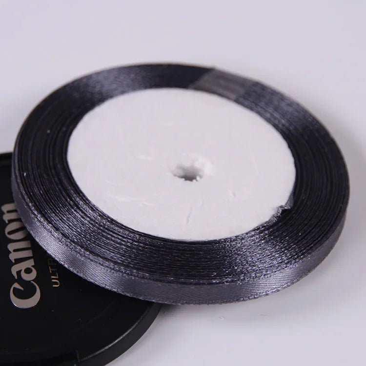 22 Meters/Roll 6mm Silk Satin Ribbons Christmas Halloween Birthday Party Gift Wrapping R detail view