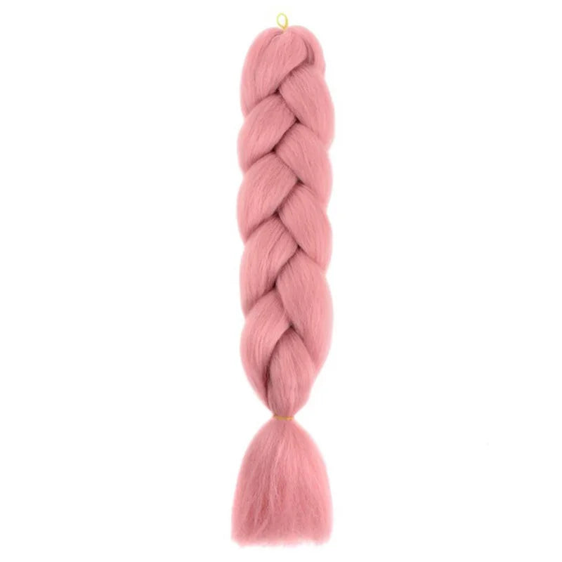 Synthetic 24Inch Jumbo Braids Extensions Long Yaki Straight Braiding Hair Afro Ombre alternate view