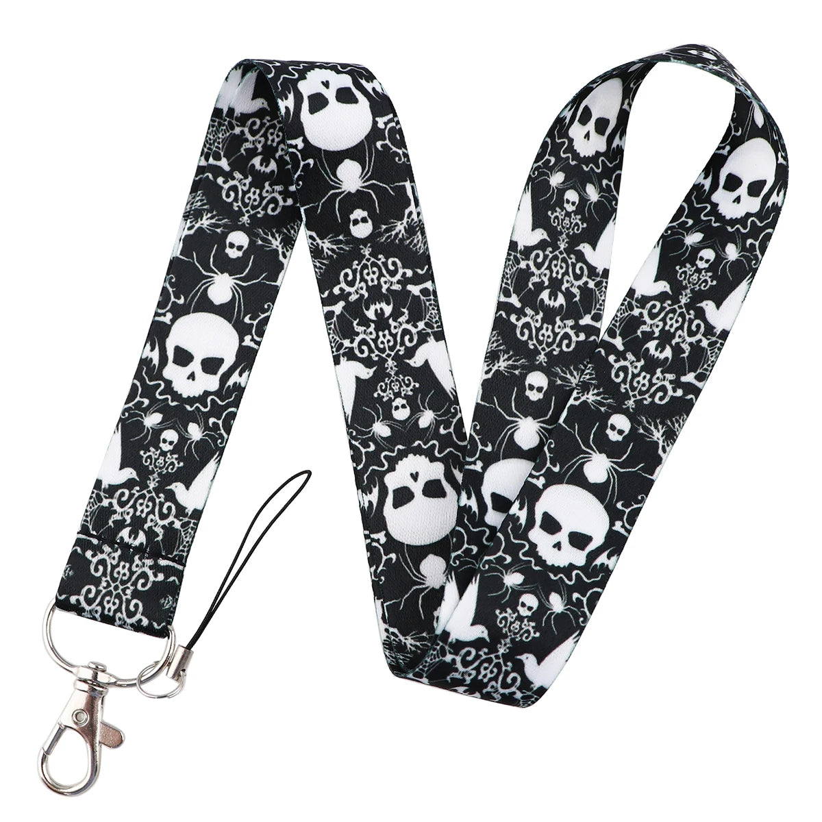 Human Skeleton Lanyard Card Holder Neck Strap for key ID Card Phone Straps Badge Hold alternate view