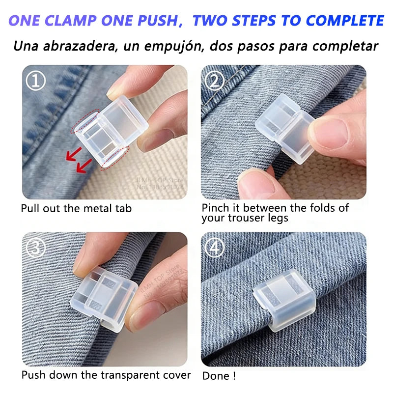 Edge Clip Quick Fix Hem Clip Hidden Pants Adjuster Sewing lifestyle view