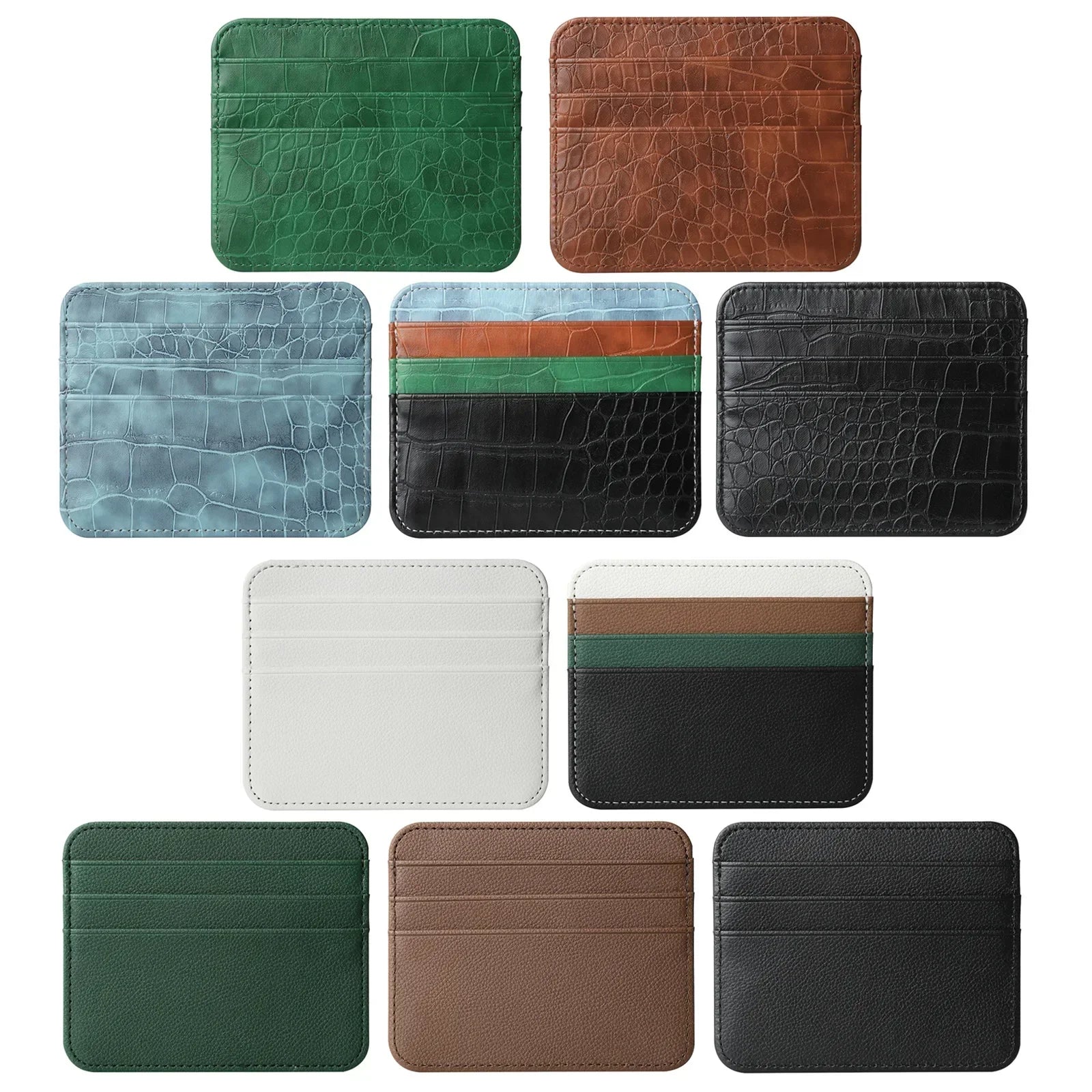 Slim Thin Mini ID Card Holder | PU Leather Credit Card Case for Men and Women lifestyle view