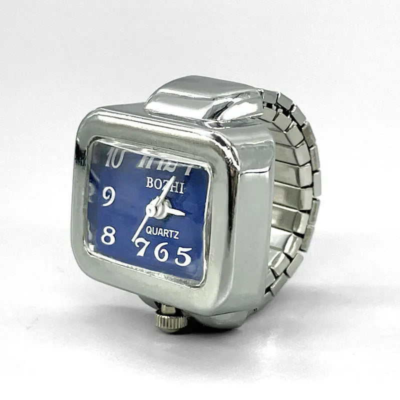 Retro Roman Vintage Punk Finger Watch Ring