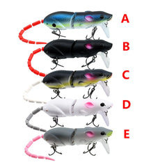15.5CM Mouse Lure Artificial Plastic Mouse Fishing Lure Swimbait Rat Pike Bass Minnow alternate view