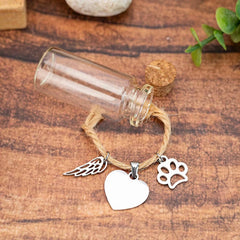 Pet Memorial Urn Container Pet Memorial Bottle For Pet Hair Dogs Cats Fur Keepsake Bo alternate view