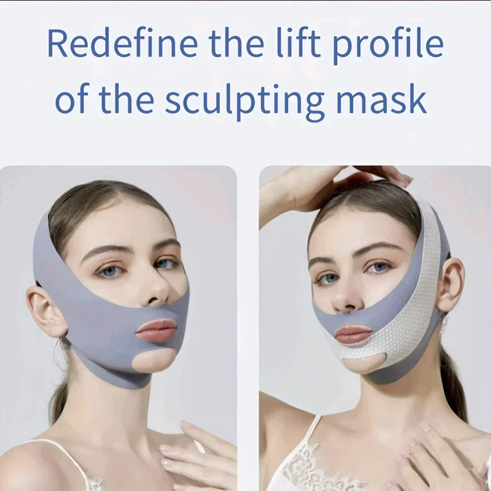 Face Slimming Bandage V Line Face Shaper Double Chin Reducer Face Lifting Belt Anti Wrin detail view