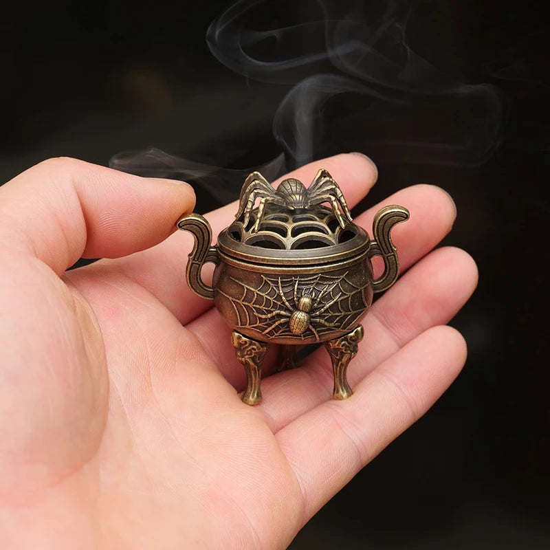 Metal Incense Burner Ornaments | Zen Sandalwood Tower Incense Holder for Home alternate view