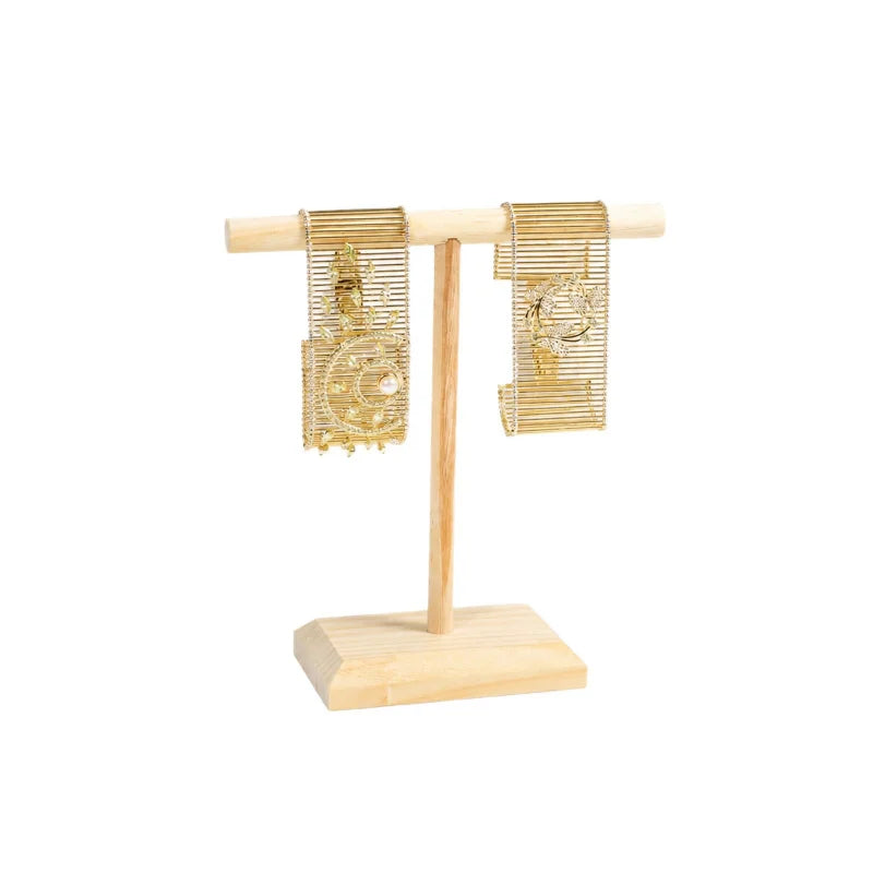 Vertical Bracelet Holder Wood Tabletop Bracelet Display Stand Bangle Display Holder f alternate view