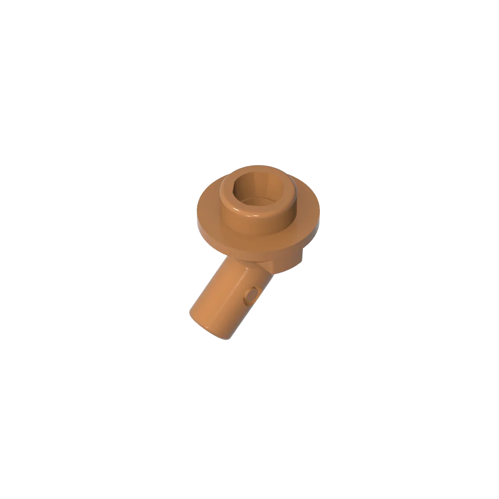 Gobricks GDS-2192 Bar, Angled with Stud on End | Compatible with Lego 65578 Technical alternate view