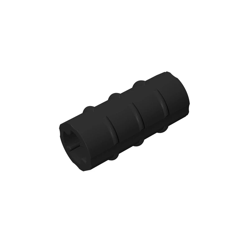 Gobricks Cross Axle Extension M 3 Ribs | Compatible Technical Building Block Connector close-up view