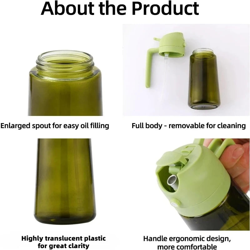 Olive Oil Dispenser Plastic Bottle additional angle