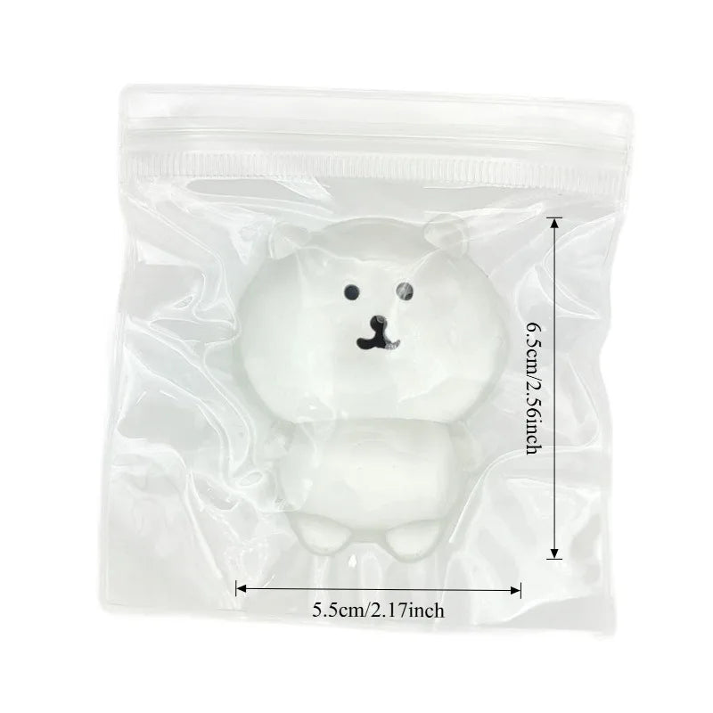 Self-Deprecating Bear Squeeze Toy | Kawaii Fidget Stress Relief Gift additional angle