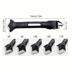 Silicone Scraper Squeegee Glue Remover Knife Caulking Angle Beauty Crack Trowel Tool Grout Scraper Kit 5in1 Multifunctional Home