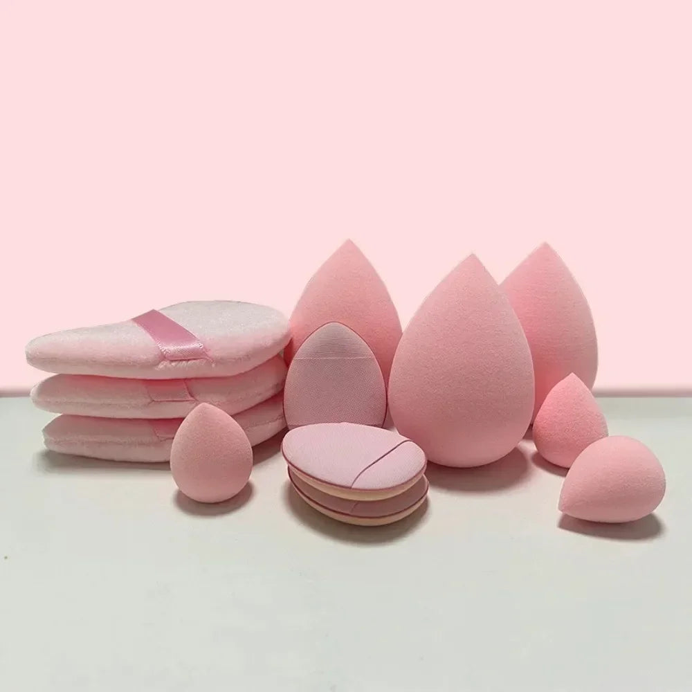 12pcs Makeup Sponge Set | Velvet Triangle Powder Puff for Foundation additional angle
