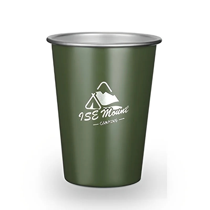 350ml Stainless Steel Beer Mug Outdoor Camping Beer Coffee Cup Milk Mug Hiking Picnic alternate view