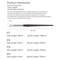 Eyeshadow Blending Brush Luxury Natural Fine Goat Hair Ebony Handle Eye Shadow Makeup Brushes Beauty Tools