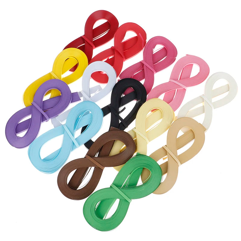 120pcs/pack Rainbow Paper Quilling Strips Set 5mm 53cm Flower Gift Paper For Craft DIY Q detail view
