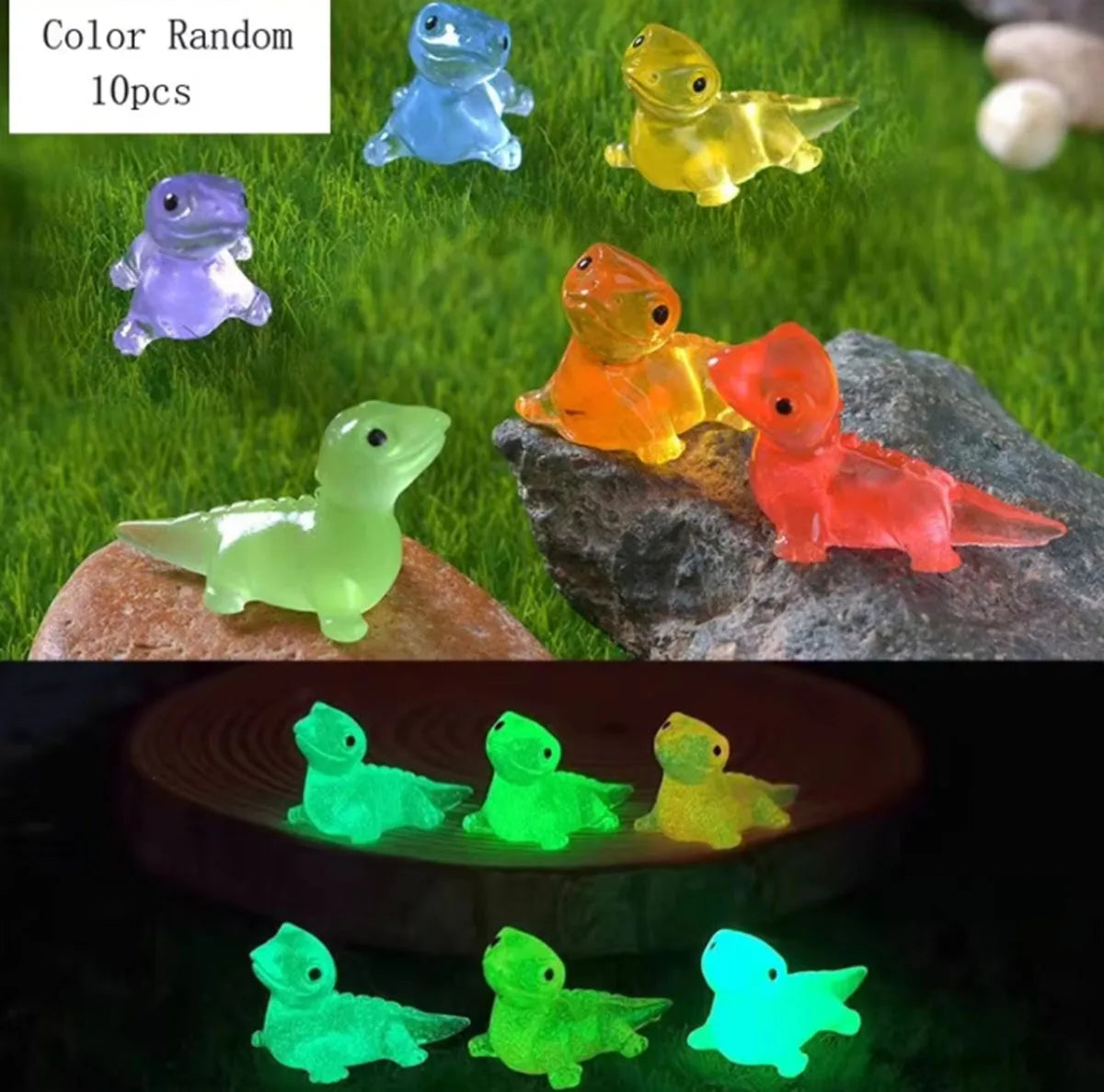 10PCS Mini Lizards Glow At Dark Lizard alternate view