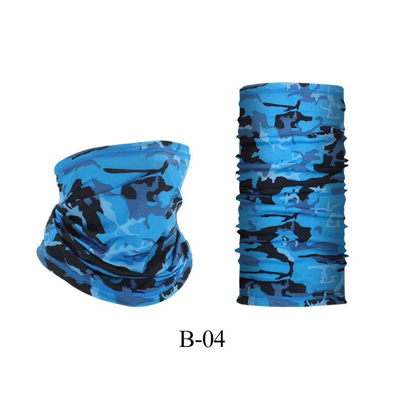 Outdoor UV Protection bandana Scarf Neck Warmer Multifunctional Fishing Hiking Cycling close-up view