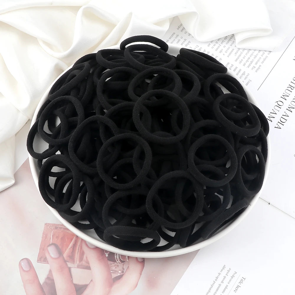 51 Colors Basic Elastic Hair Band for Girls 20/30/50PCS 4cm Simple Solid Color Headband detail view