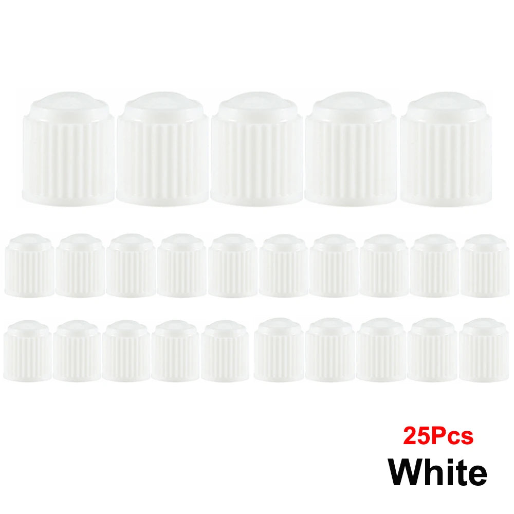 Plastic Tire Stem Valve Caps for Cars, SUVs, Trucks, Bikes and Motorcycles close-up view