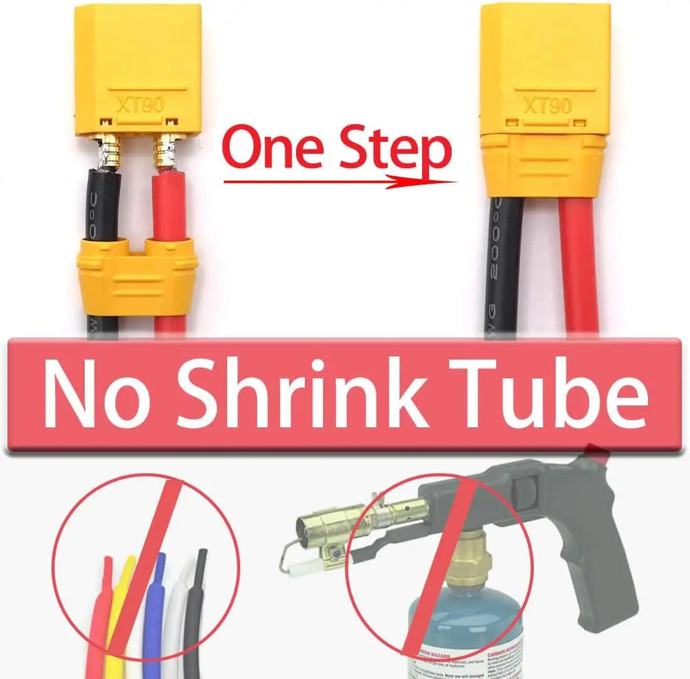 XT90 Plugs Male Female Connectors Copper Bullet Wire Connectors Welding Terminal Po additional angle
