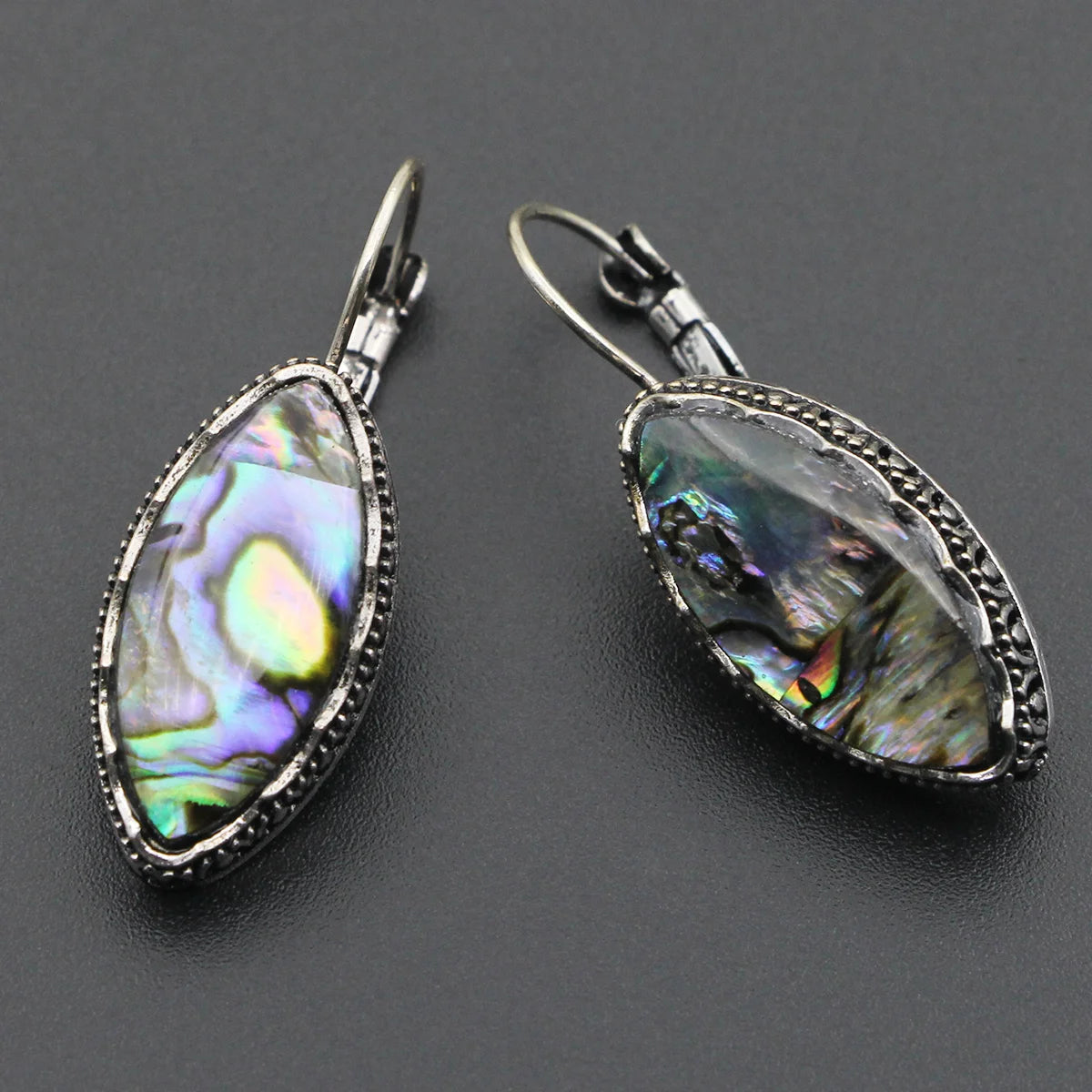VILLWICE New Colorful Shell Various Shapes Owl Women Hollow Zinc Alloy Antique Silver lifestyle view