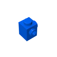 Gobricks GDS-1046 Modified Brick 1 x 1 with Studs on 2 Sides | Building Block for DIY detail view