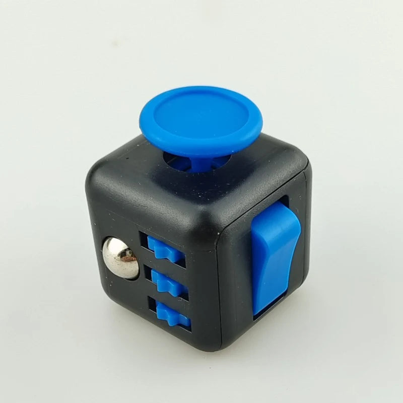 Solid Color Fidget Decompression Dice | Infinite Rubik Cube for Stress and Anxiety additional angle