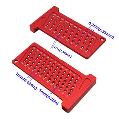 Woodworking T-Square Hole Scribing Ruler | Metric and Inch Marking Gauge for Right Angle detail view