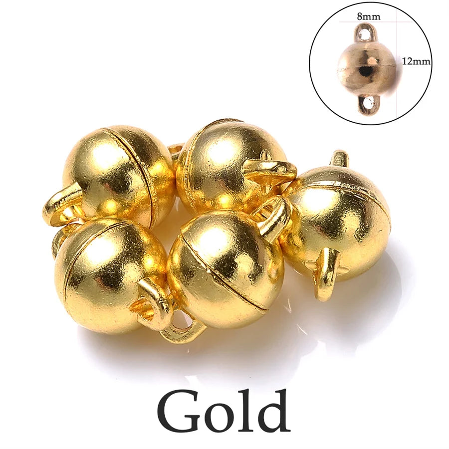 Heart Round Magnetic Clasps Set | DIY Jewelry Connector Charms alternate view