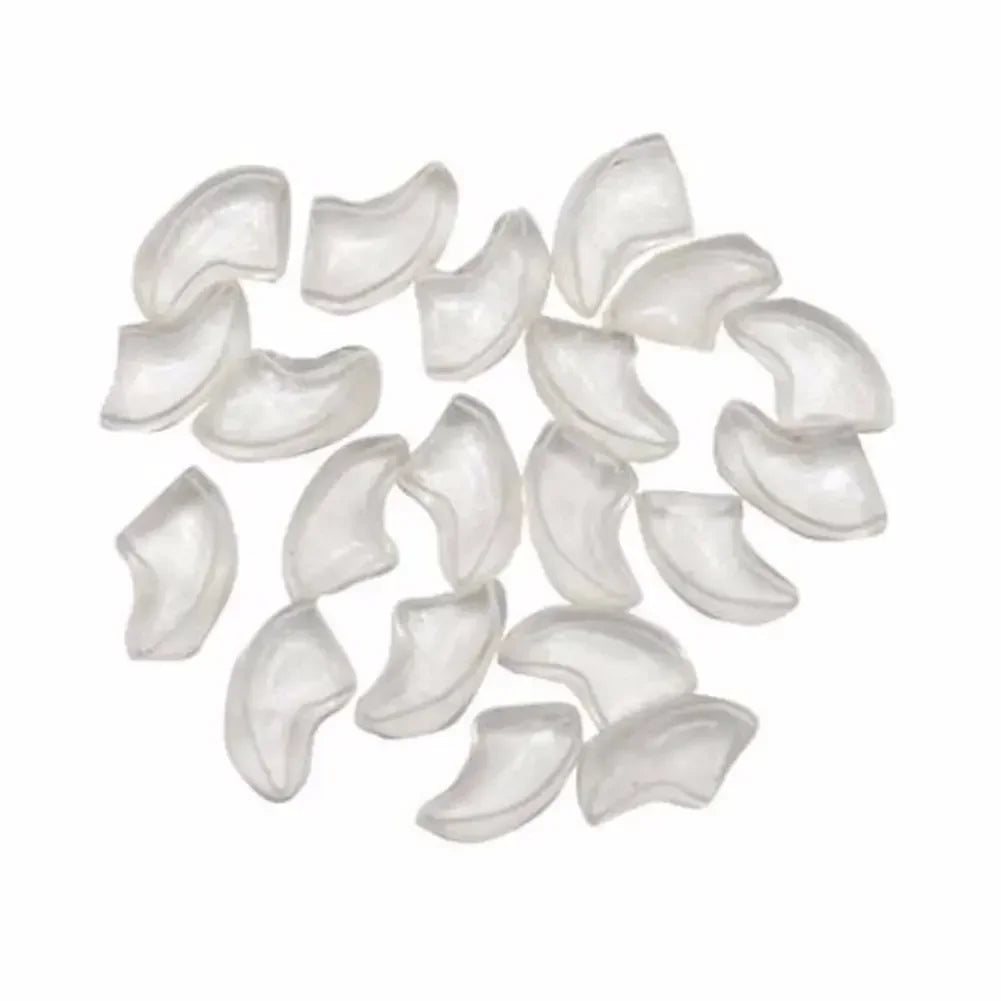 Lovely 20pcs Silicone Soft Cat Nail Caps Cat Nail Covers Pet Claw Paws Caps Adhesive Glu detail view