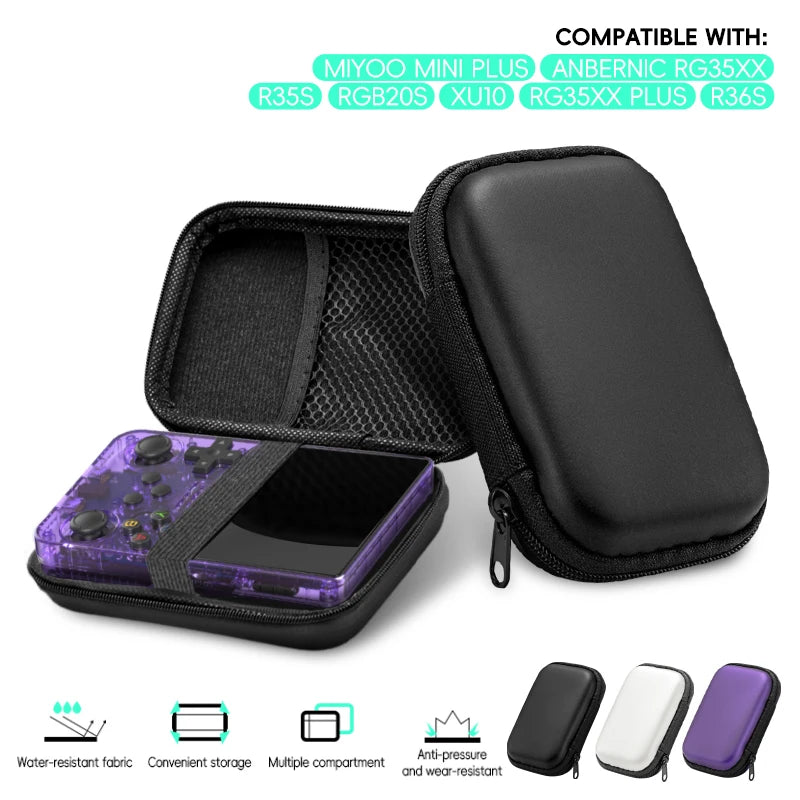 Hard Case for RG35XX Plus/Miyoo Mini Plus/R36S/R35S - Anti-Shock Gaming Accessory