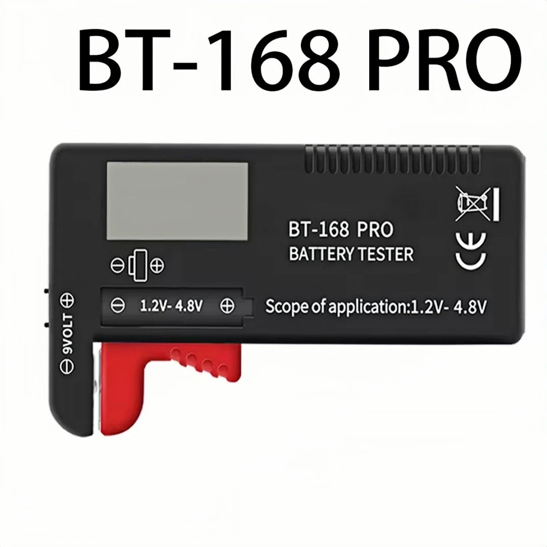 Digital Battery Capacity Tester | BT-168 PRO BT-168D Voltage Meter for AA AAA C D 9V alternate view