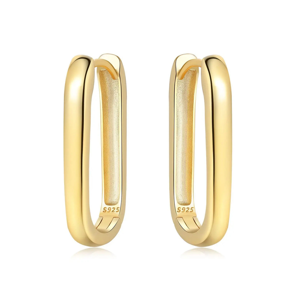 925 Sterling Silver Simple Pearl Earrings Jewelry Hoop Earrings Zircon Stud Earring additional angle