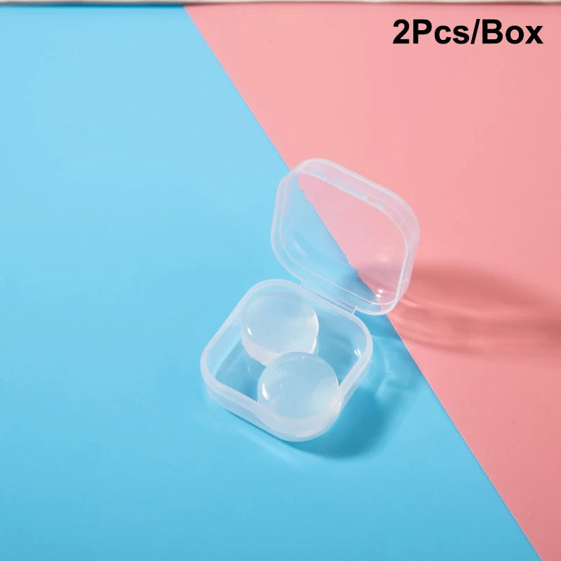 Noise Reduction Swimming Earplugs | Waterproof Silicone Sleep Ear Plugs for Snoring an close-up view