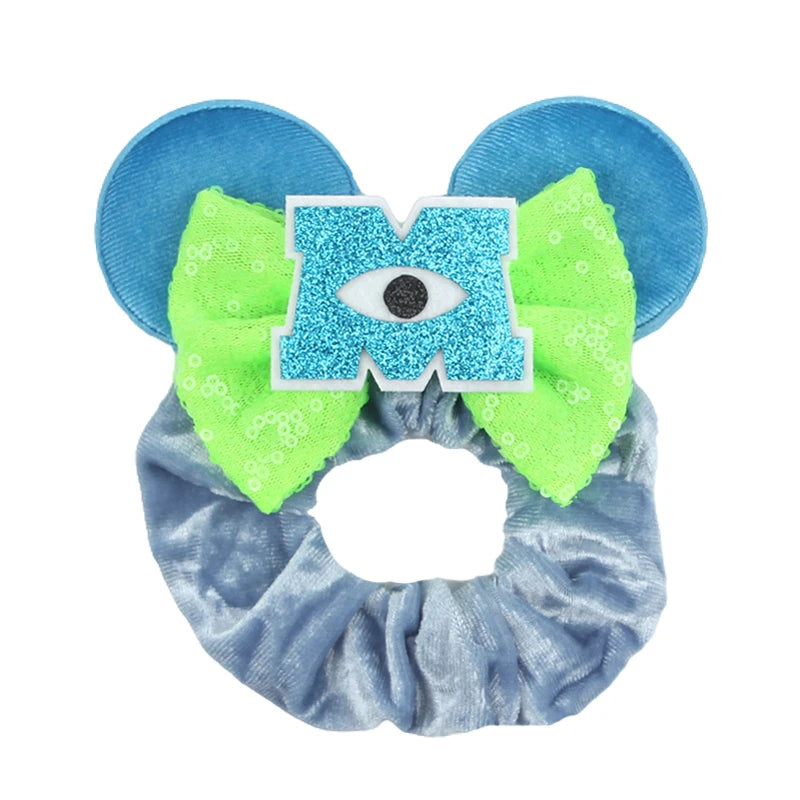 Women Ears Hair Scrunchies Velvet Hairbands For Girls Sequins Bows Headband Women Trip D detail view