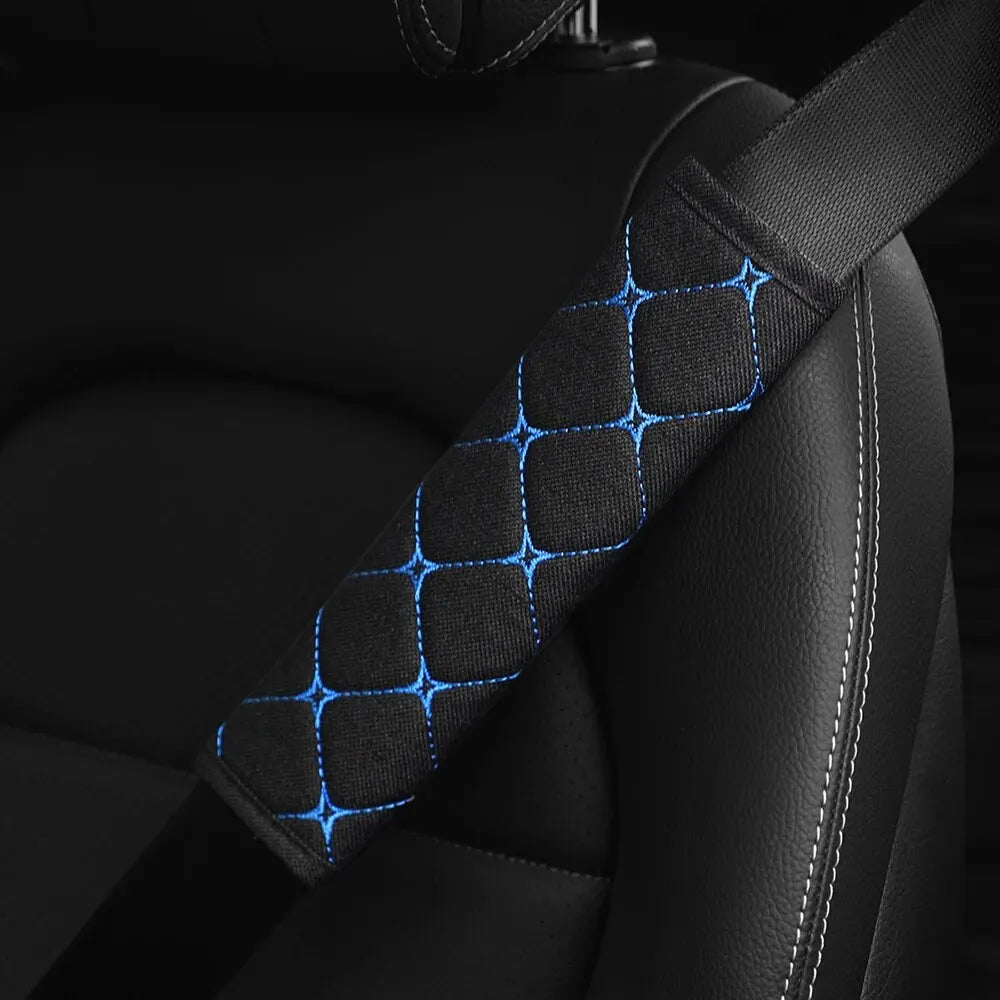 Linen Embroidered Breathable Seat Belt Shoulder Strap Cover