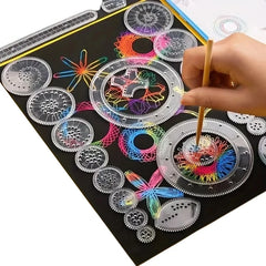Creative Gears Geometry Spirograph Drawing Stencils Set Painting Template Art Crafts alternate view