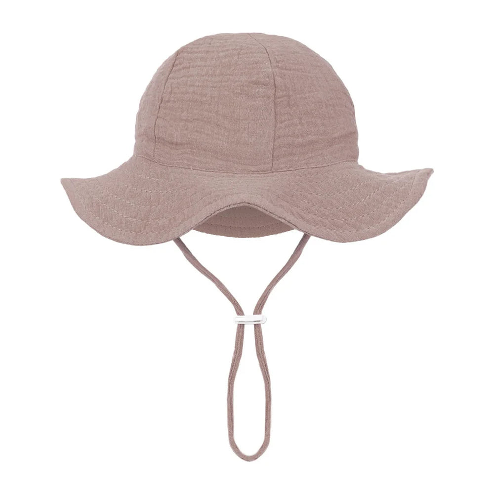 Baby Cotton Bucket Hat | Unisex Sun Protection Hat for Infants 3-12 Months alternate view