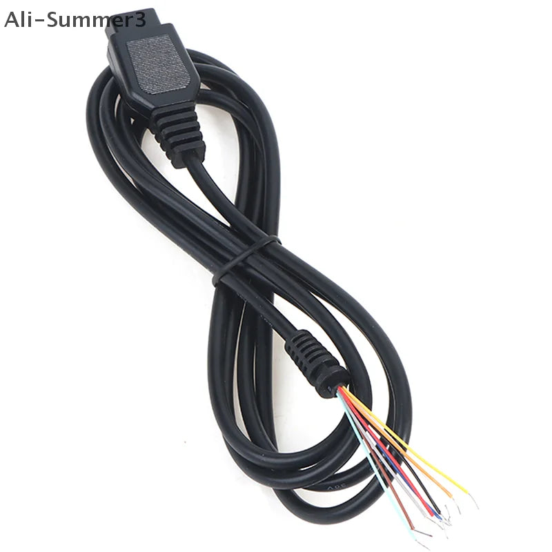 9 Pin 1.5M Extension Cable for Sega Genesis 2 MD2 Controller close-up view