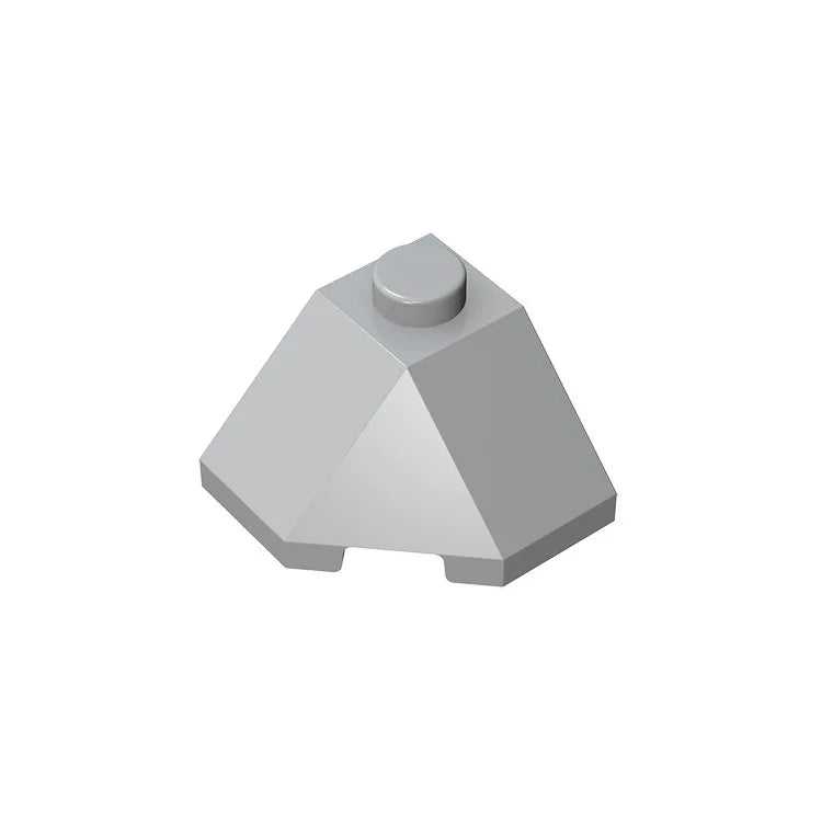 ROOF TILE 2x2x1 45 Degree Bottom | Compatible Building Block for Creative DIY additional angle