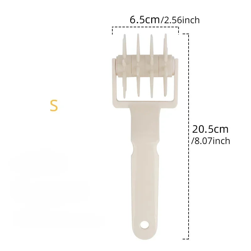 Pizza Dough Docker Roller | 3-Size Plastic Pastry Perforator for Even Baking alternate view