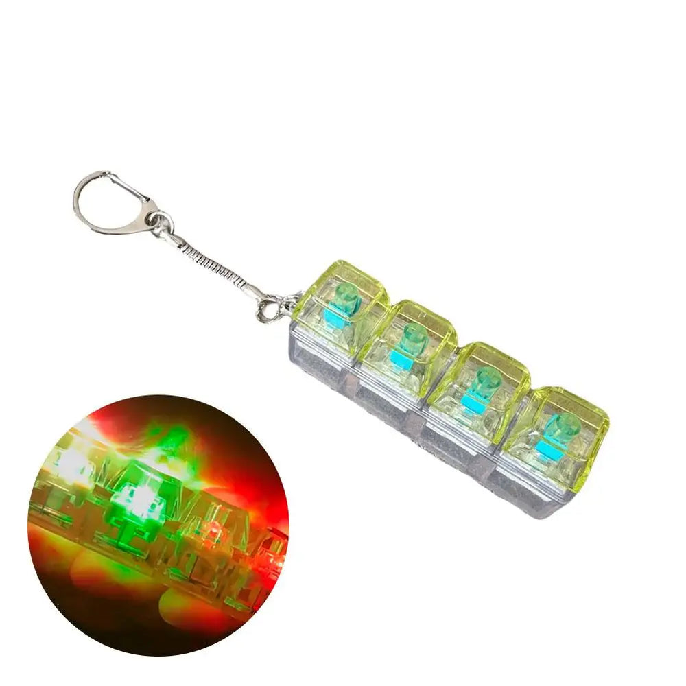 Stress Relief Fingertip Decompression Toys Clicker Fidget Toy | LED close-up view